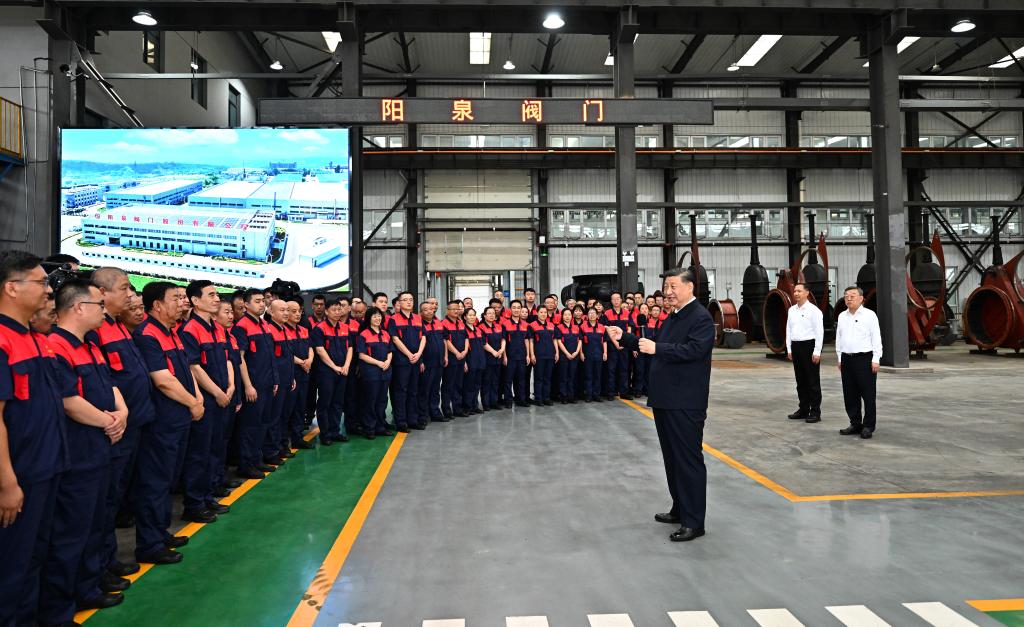 Xi stresses transforming resource-based economy, advancing Chinese modernization during Shanxi inspection tour