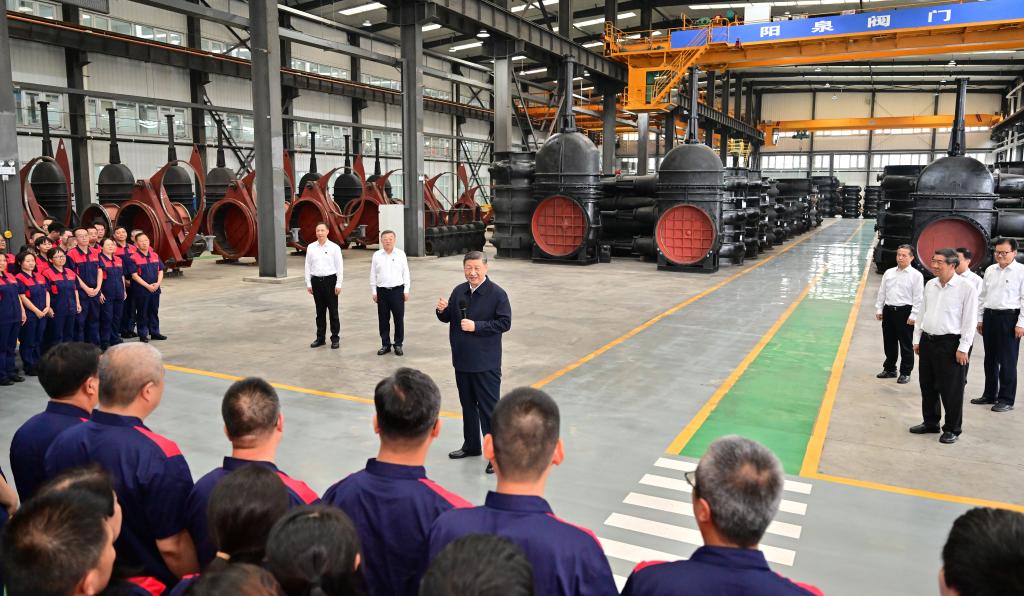 Xi stresses transforming resource-based economy, advancing Chinese modernization during Shanxi inspection tour