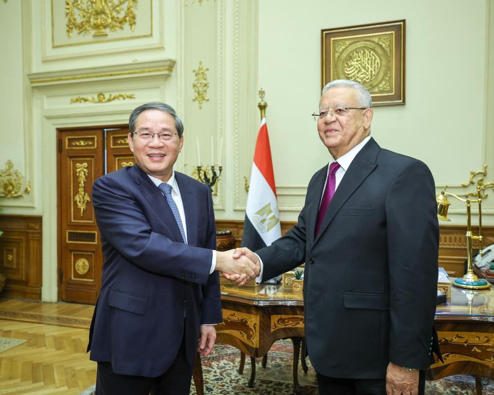 China, Egypt should consistently facilitate two-way trade, investment, Chinese premier says