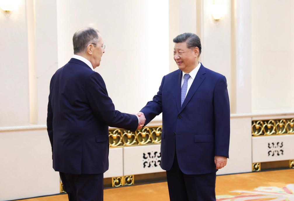Xi meets Russian FM in Beijing