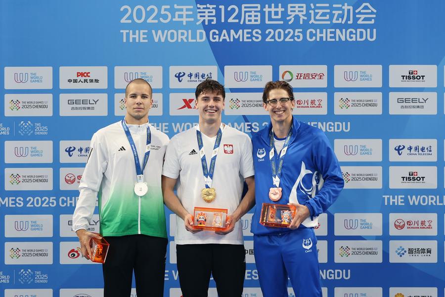 China secures thrilling finswimming relay gold at Chengdu World Games