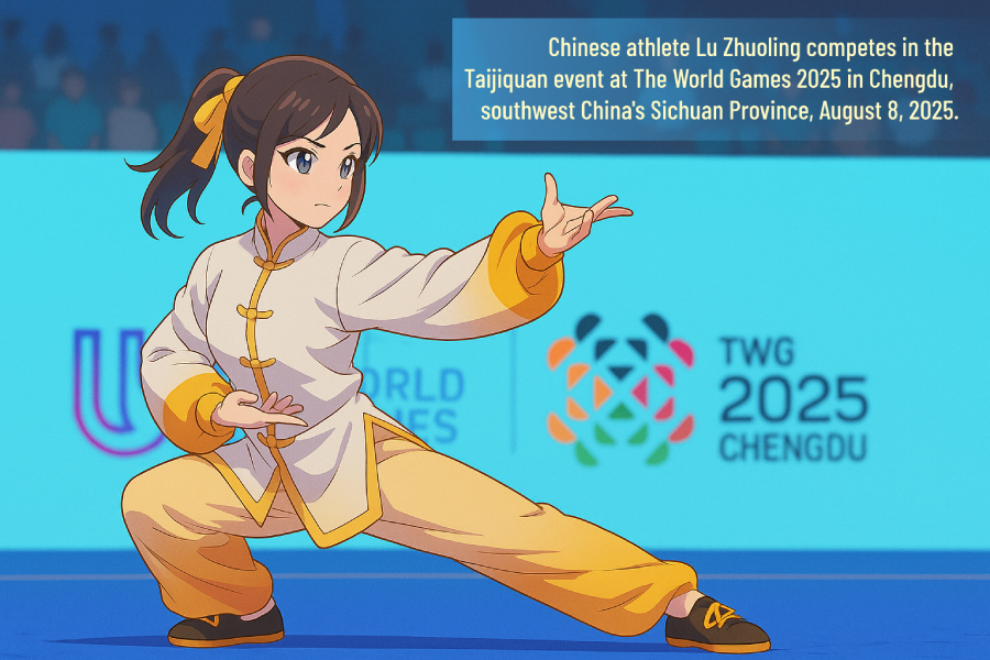 AI Cartoon World Games丨Chinese traditional sports debut on world stage