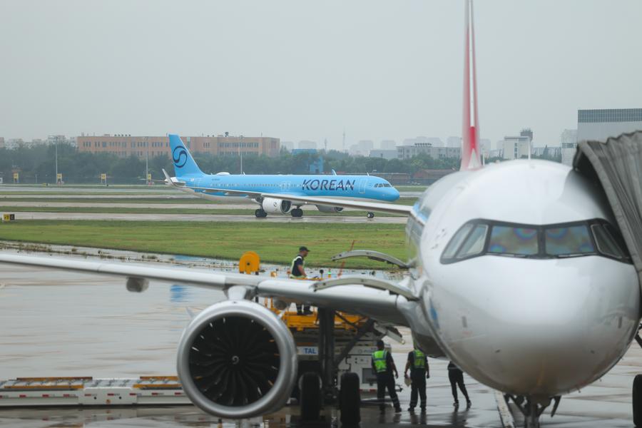 (SCO Tianjin Summit) New immigration inspection facility inaugurated at Tianjin Binhai International Airport