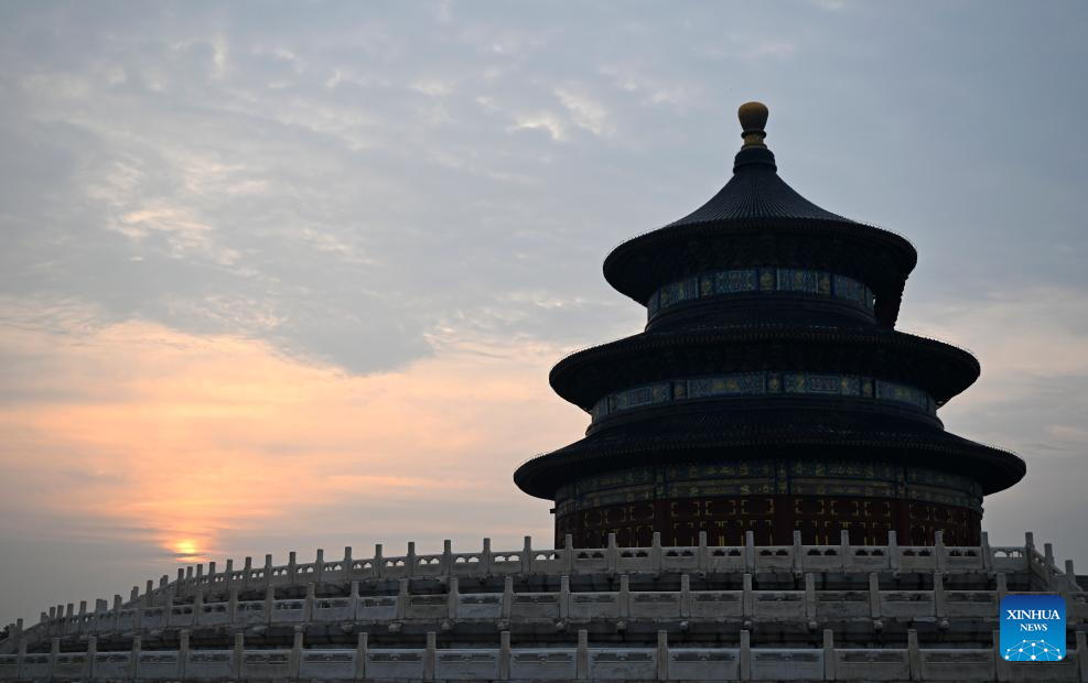 Sunrise scenery in Beijing