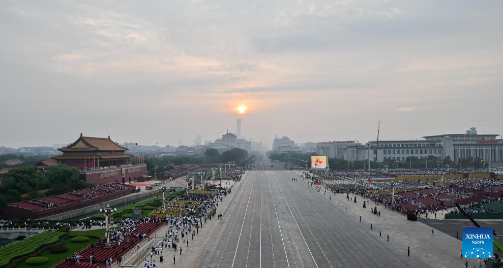 Sunrise scenery in Beijing
