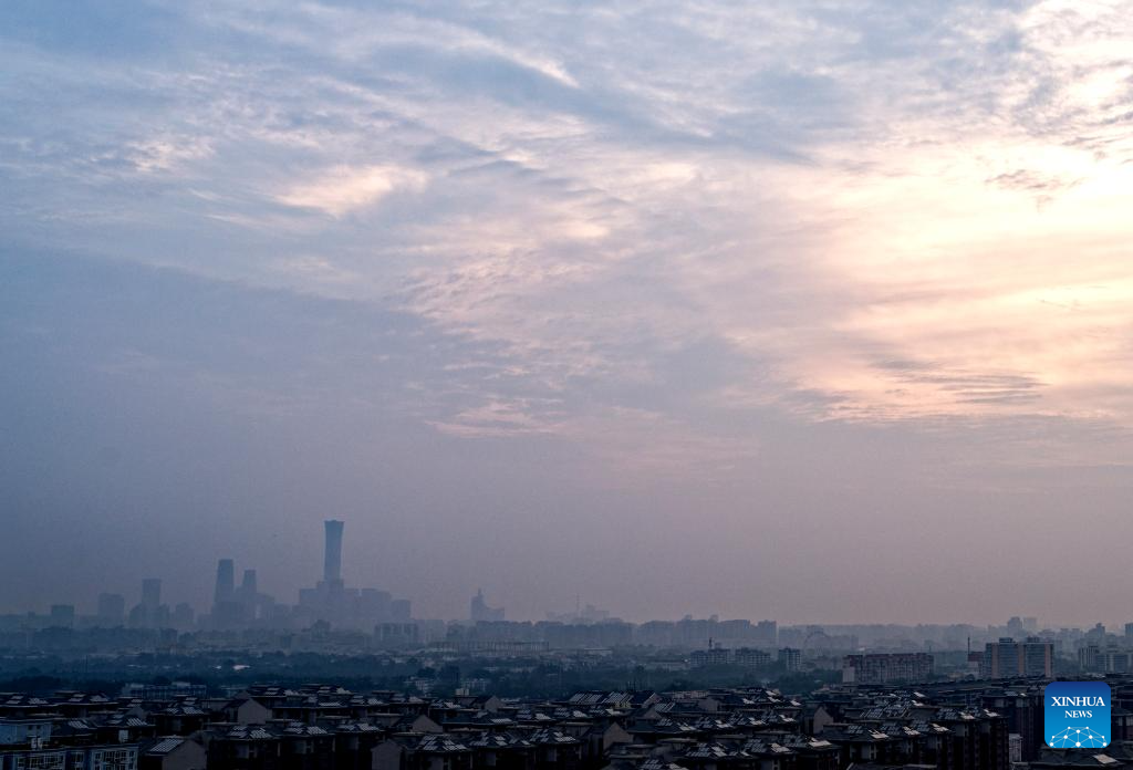 Sunrise scenery in Beijing