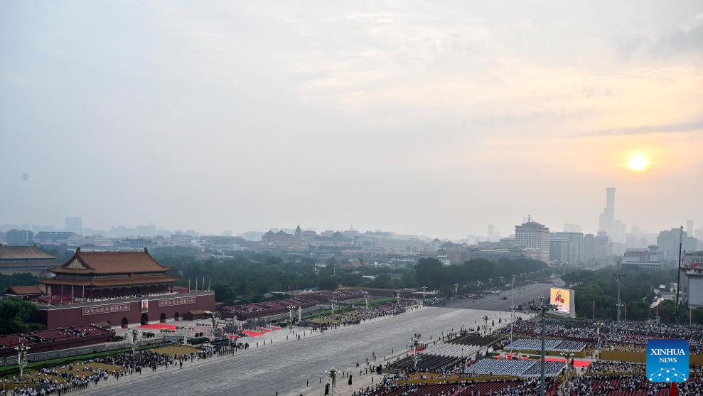 Sunrise scenery in Beijing