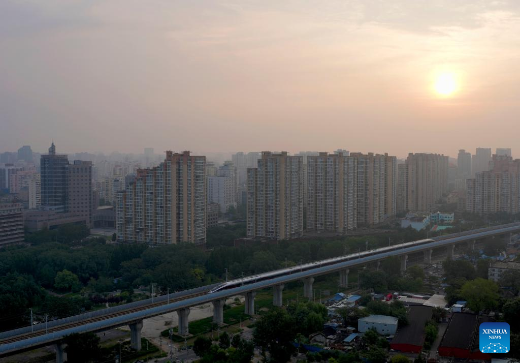Sunrise scenery in Beijing
