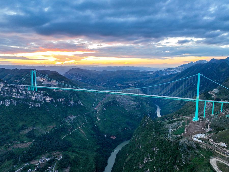 World's highest bridge opens to traffic in China's mountainous southwest