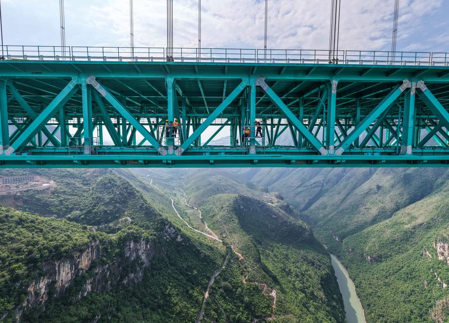 World's highest bridge opens to traffic in China's mountainous southwest