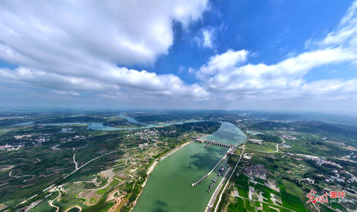 Autumn at the three-river junction in S China's Guangxi