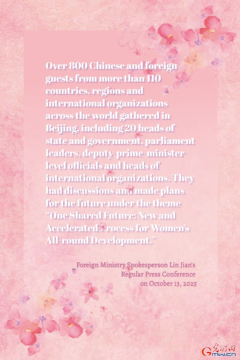 Posters: Accelerating new process for women's all-round development, creating better future for humanity