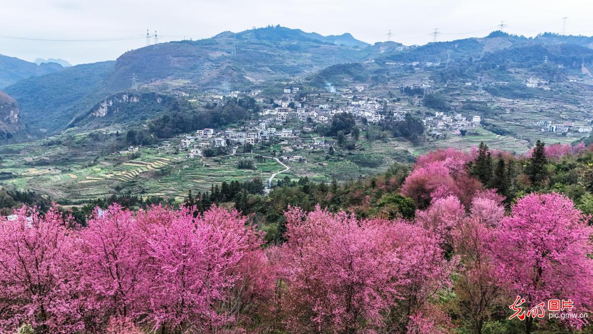 Beautiful winter countryside scenery in SW China