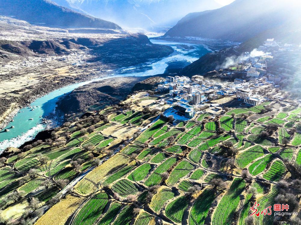 A majestic winter tapestry of the Yarlung Zangbo Grand Canyon