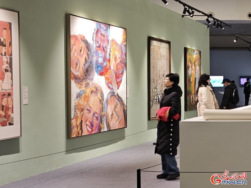 Visitors explore global dialogue through art at 10th Beijing International Art Biennale
