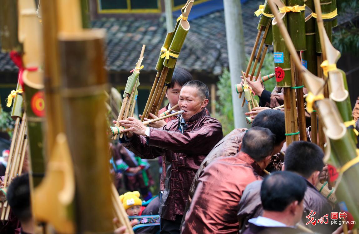 Traditional Miao New Year celebrations in S China's Guangxi