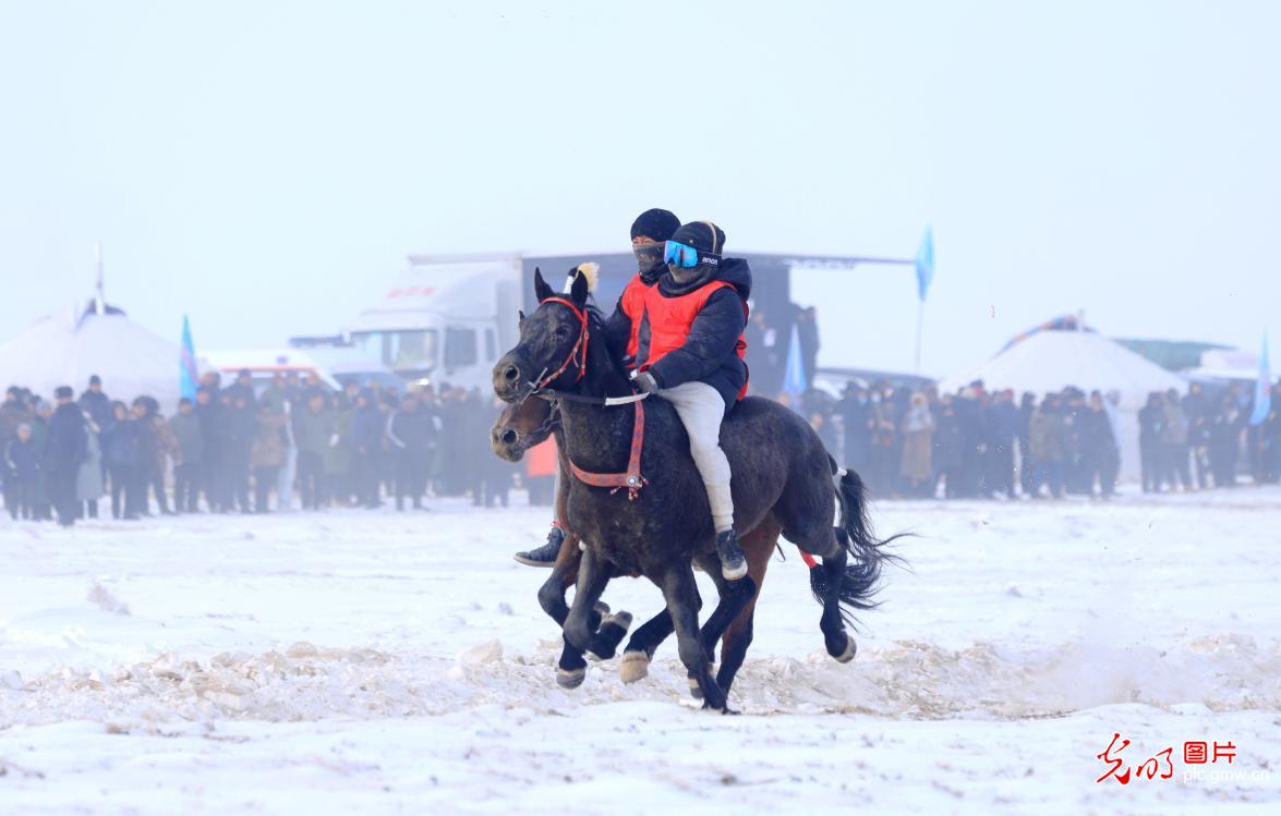 Horse racing excitement thrills spectators in Altay