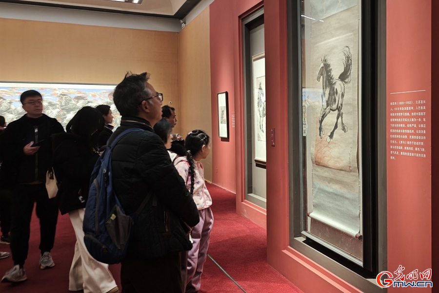 Horse images in Chinese art on display amid Chinese New Year in Beijing