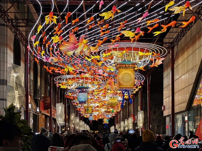 Lantern fair held in Beijing's Qianmen area
