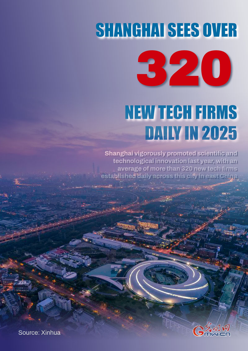 Poster: Shanghai sees over 320 new tech firms daily in 2025