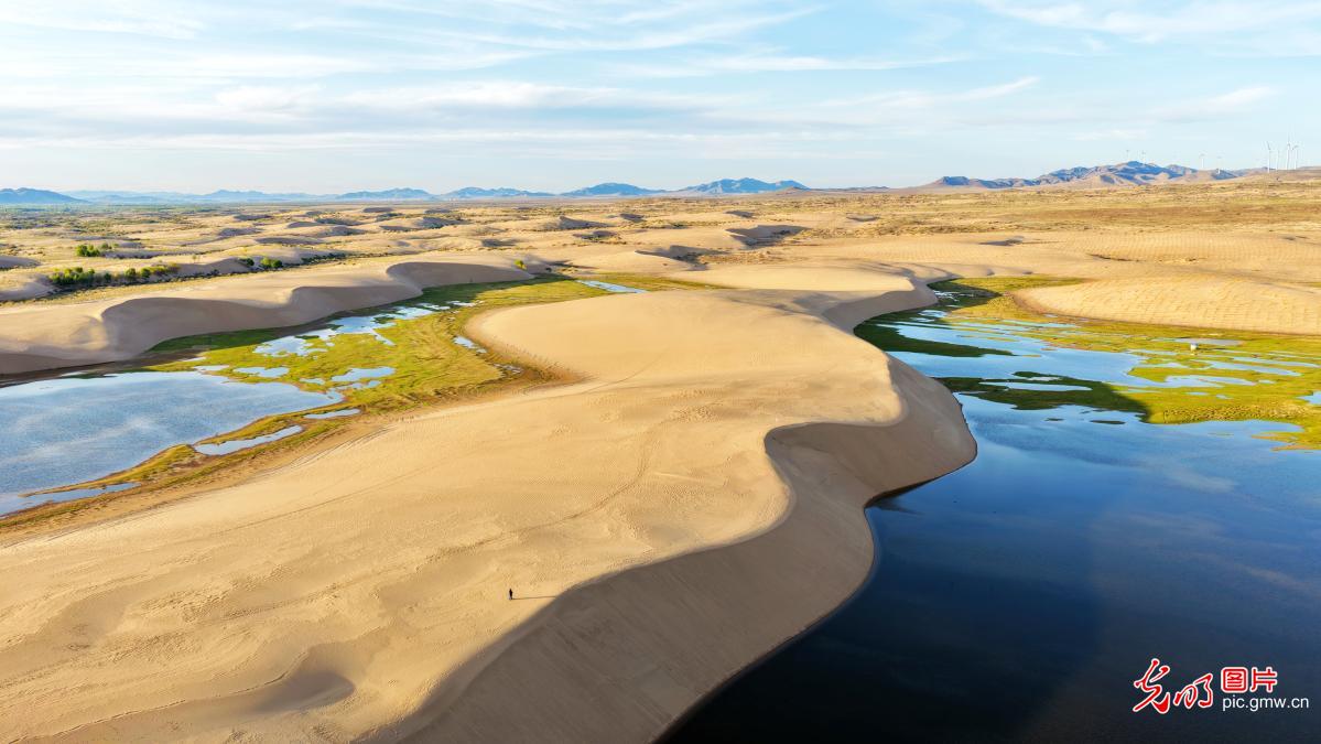 Serene late spring scenery in Inner Mongolia
