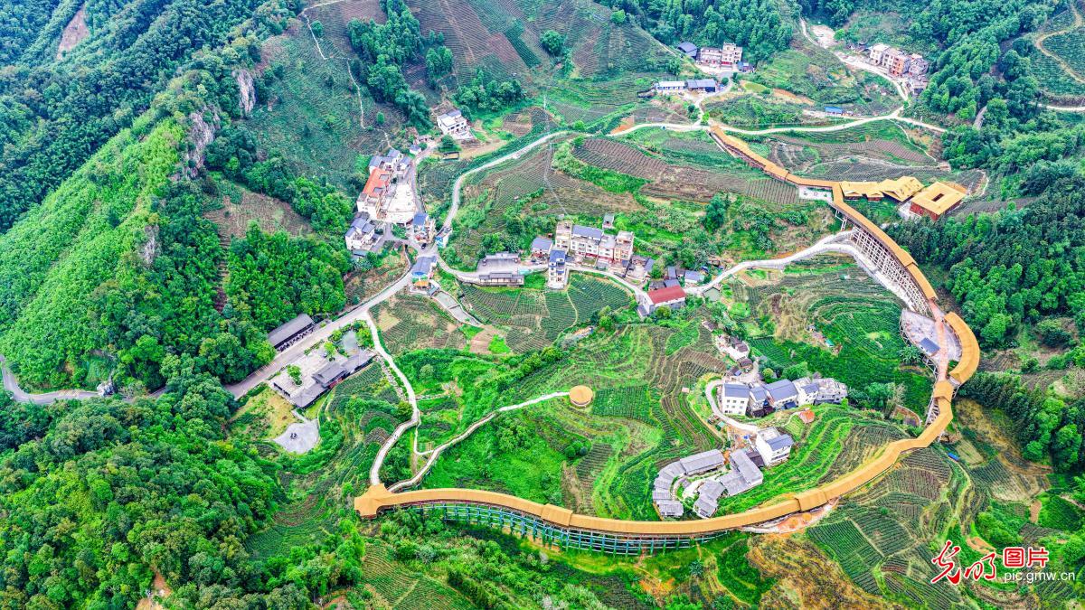 Picturesque early summer village scenery in S China's Guangxi