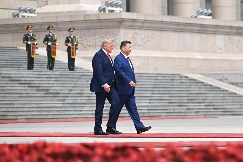 Xi holds welcome ceremony for Trump