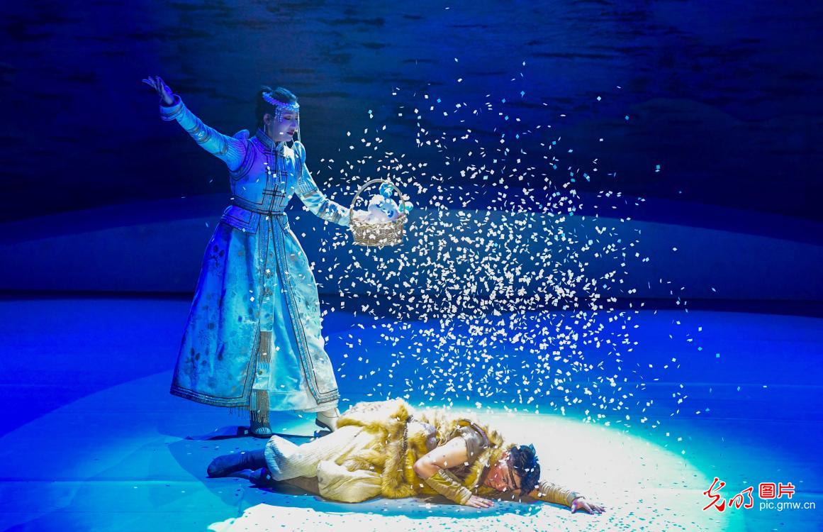Musical Harlun Arshan of the Deer staged in N China's Inner Mongolia Musical Harlun Arshan of the Deer staged in N China's Inner Mongolia