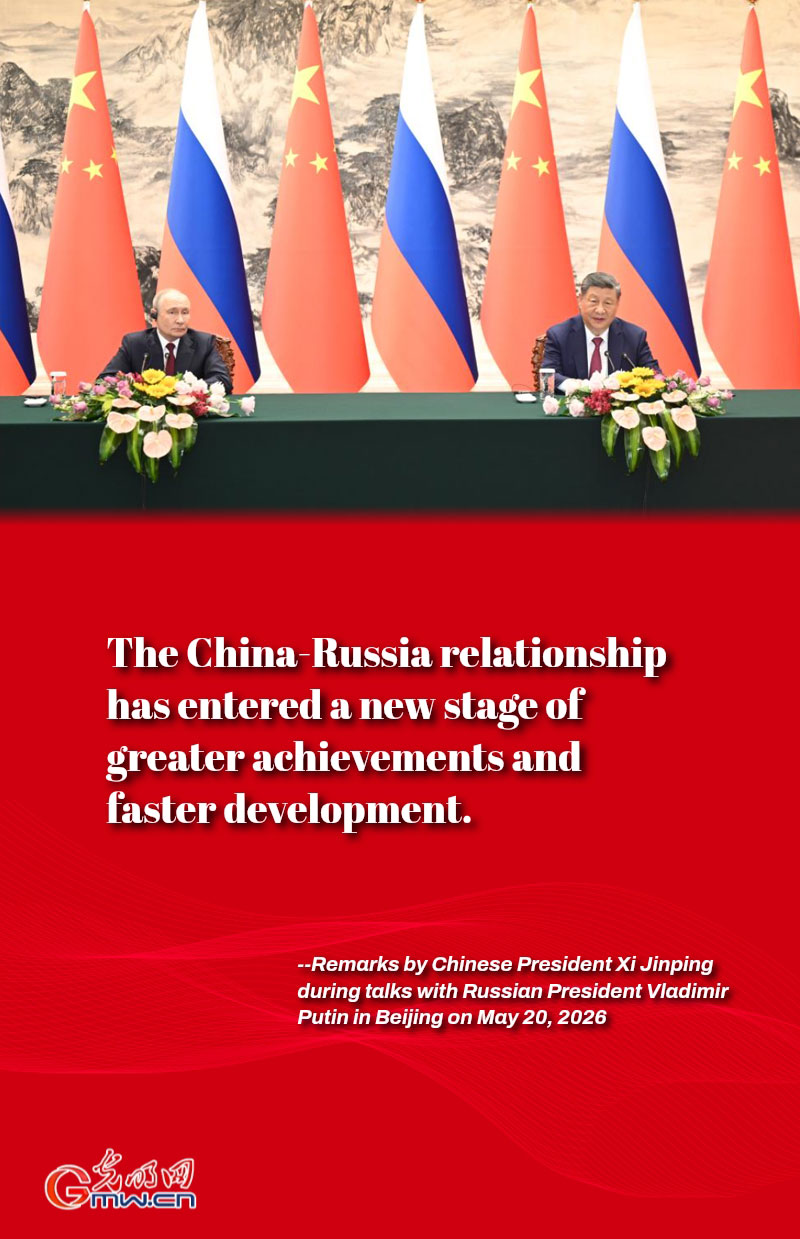 Posters: Xi calls for higher-quality China-Russia comprehensive strategic coordination to boost respective development