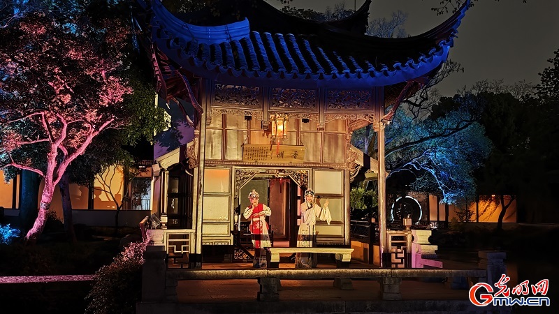 Night scenery enchants visitors at Humble Administrator's Garden