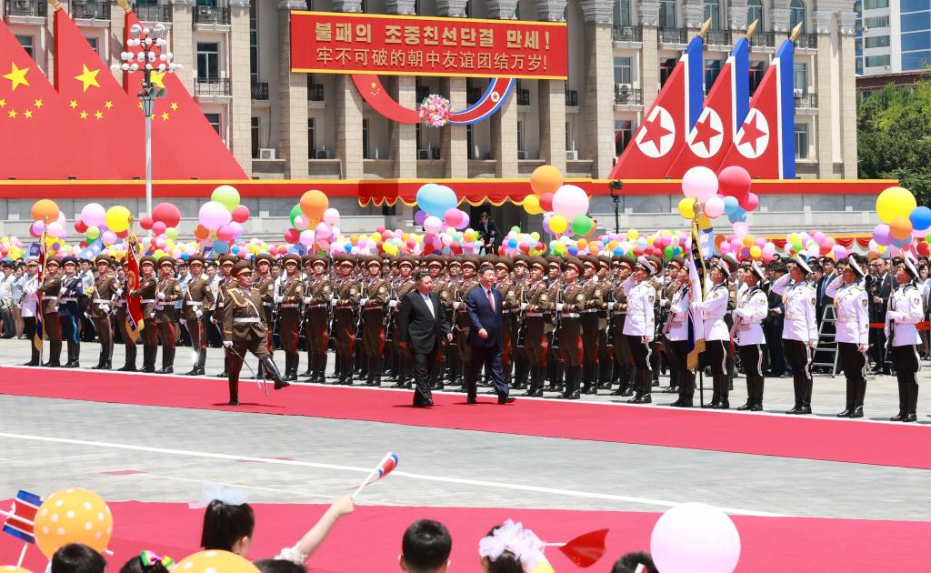 Xi arrives to grand welcome in Pyongyang for state visit to DPRK