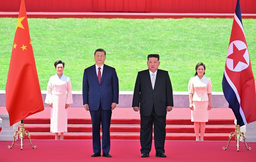 Xi arrives to grand welcome in Pyongyang for state visit to DPRK
