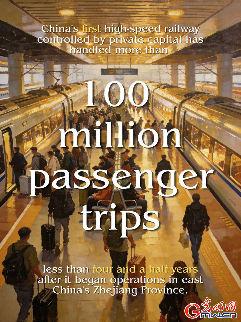 AI Posters: China's first PPP high-speed railway marks milestone of 100 MLN passenger trips AI Posters: China's first PPP high-speed railway marks milestone of 100 MLN passenger trips