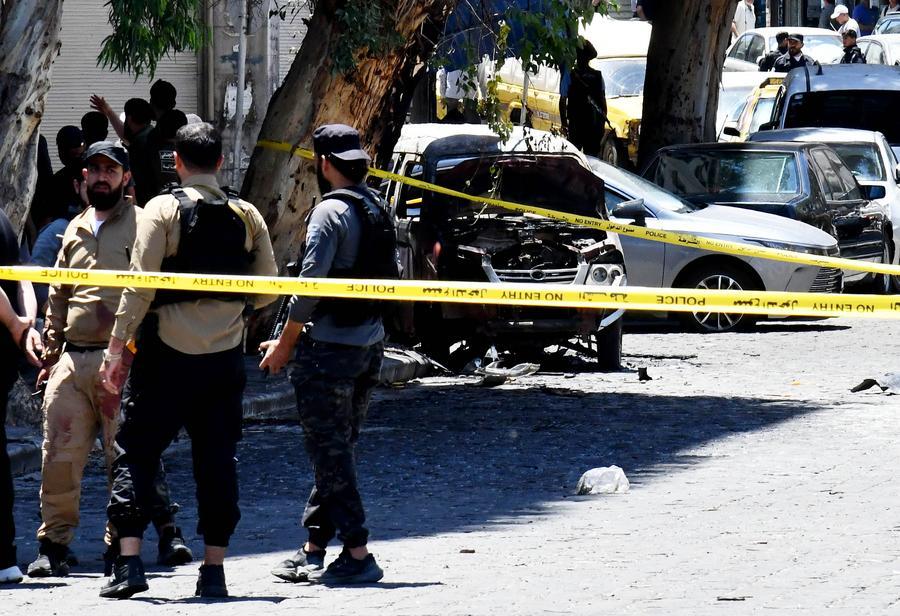 Two explosions injure 18 in Damascus as Macron's visit proceeds as scheduled
