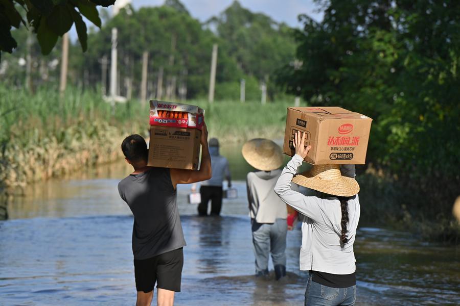 InPics | Rescue and relief efforts underway across flood-hit Guangxi
