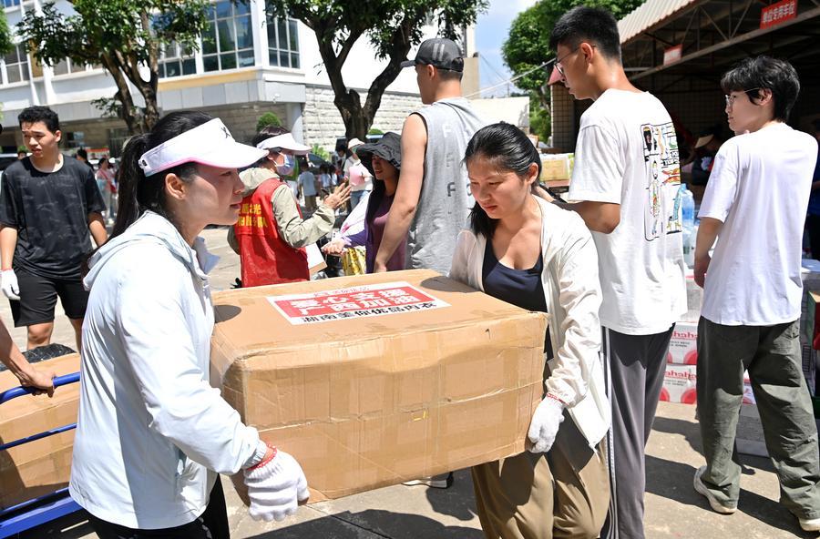 InPics | Rescue and relief efforts underway across flood-hit Guangxi