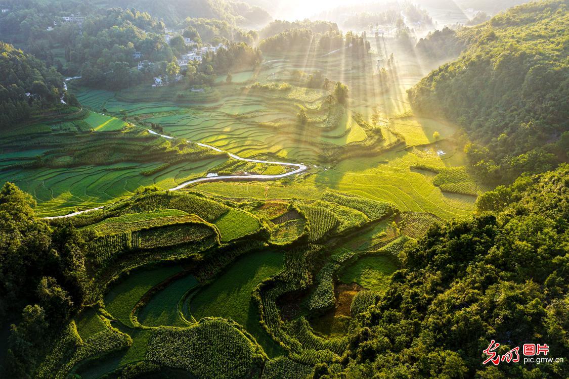 Beautiful countryside flourishes in SW China's Guizhou Beautiful countryside flourishes in SW China's Guizhou