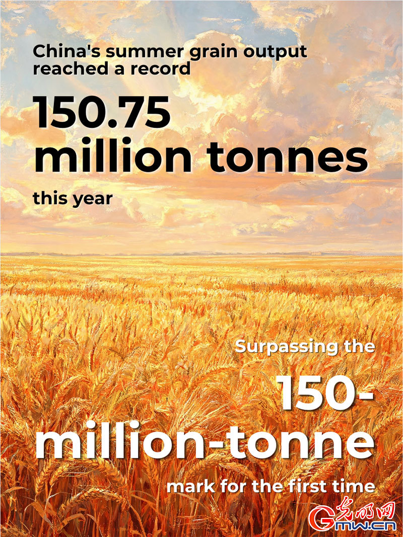 Posters: China's summer grain output exceeds 150 million tonnes Posters: China's summer grain output exceeds 150 million tonnes