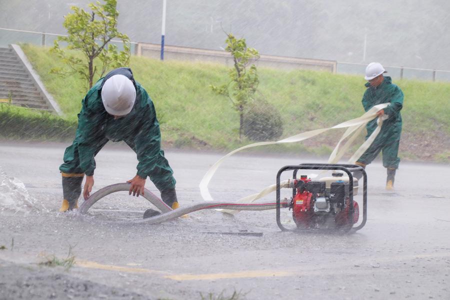 Typhoon Dolphin inflicts downpours on multiple regions in China