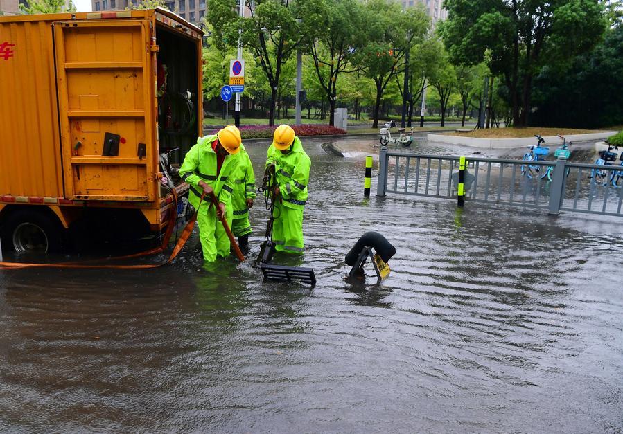 Typhoon Dolphin inflicts downpours on multiple regions in China