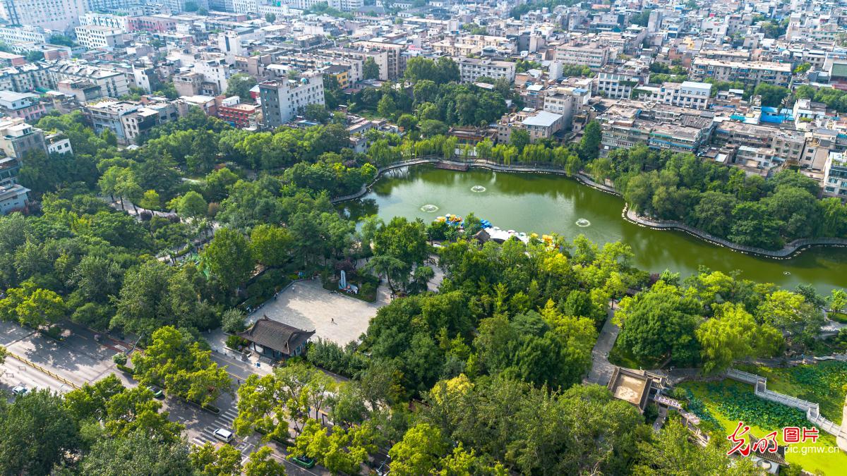 Green spaces add vibrancy to urban life in NW China's Shaanxi Green spaces add vibrancy to urban life in NW China's Shaanxi