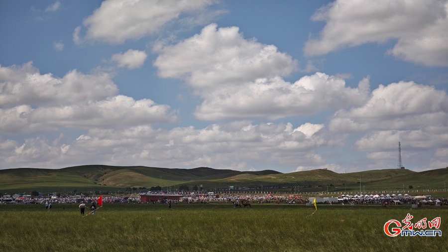 Summer scenery of grasslands in N China's Inner Mongolia