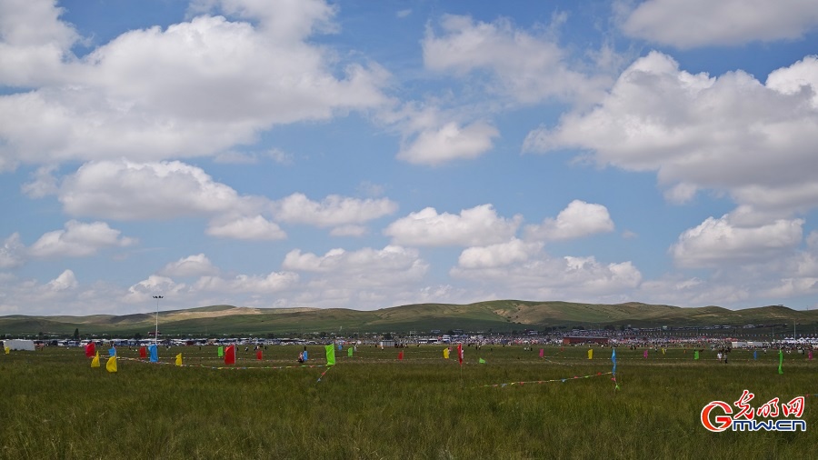 Summer scenery of grasslands in N China's Inner Mongolia