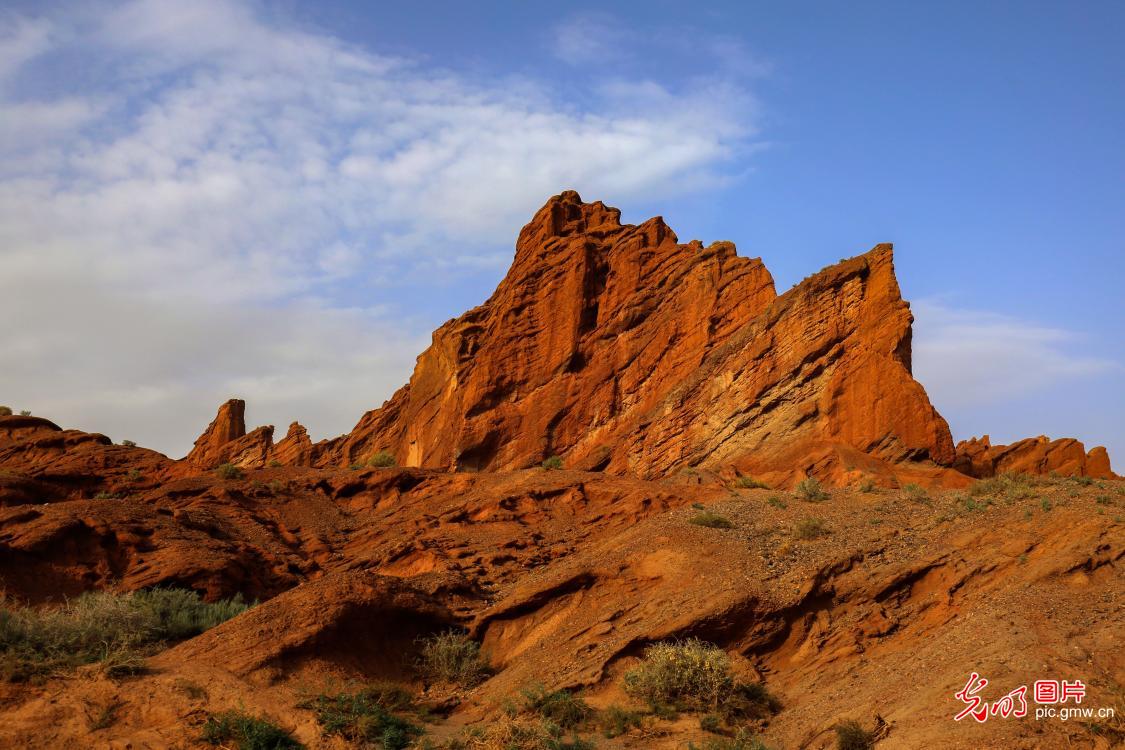 Autumn scenery of Keziliya Grand Canyon in Xinjiang