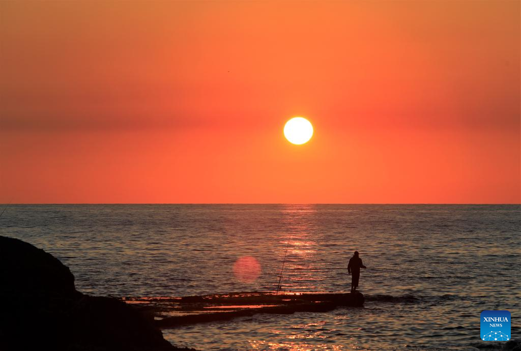 In pics: sunset views at coast of Beirut, Lebanon