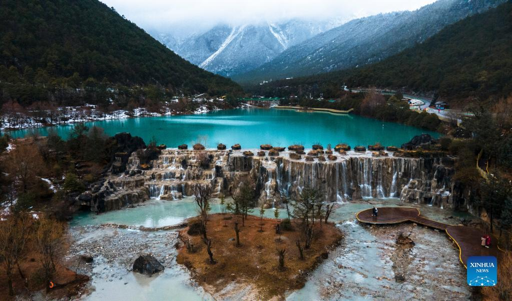 Winter scenery of Lanyue Valley in Lijiang, Yunan