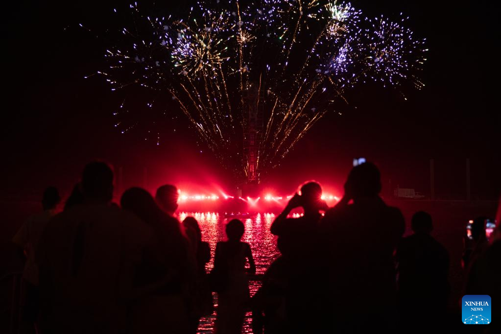 Light show celebrates Chinese Lunar New Year, Beijing 2022 Winter Olympics in Brazil
