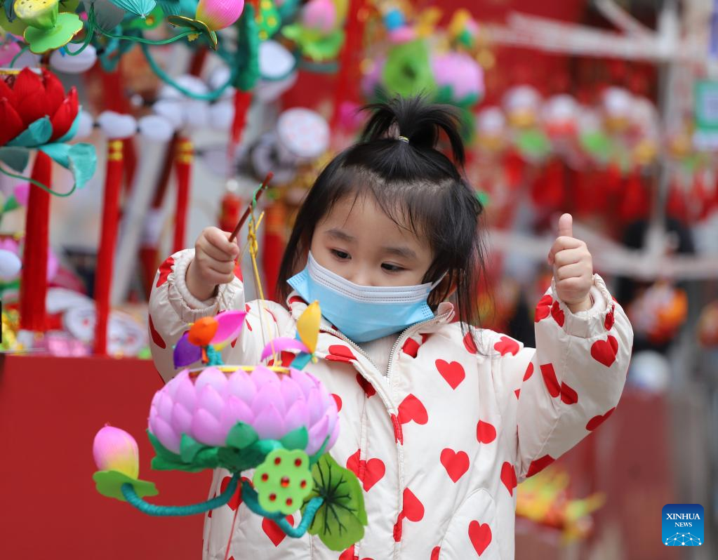 Various events held across China to celebrate upcoming Lantern Festival