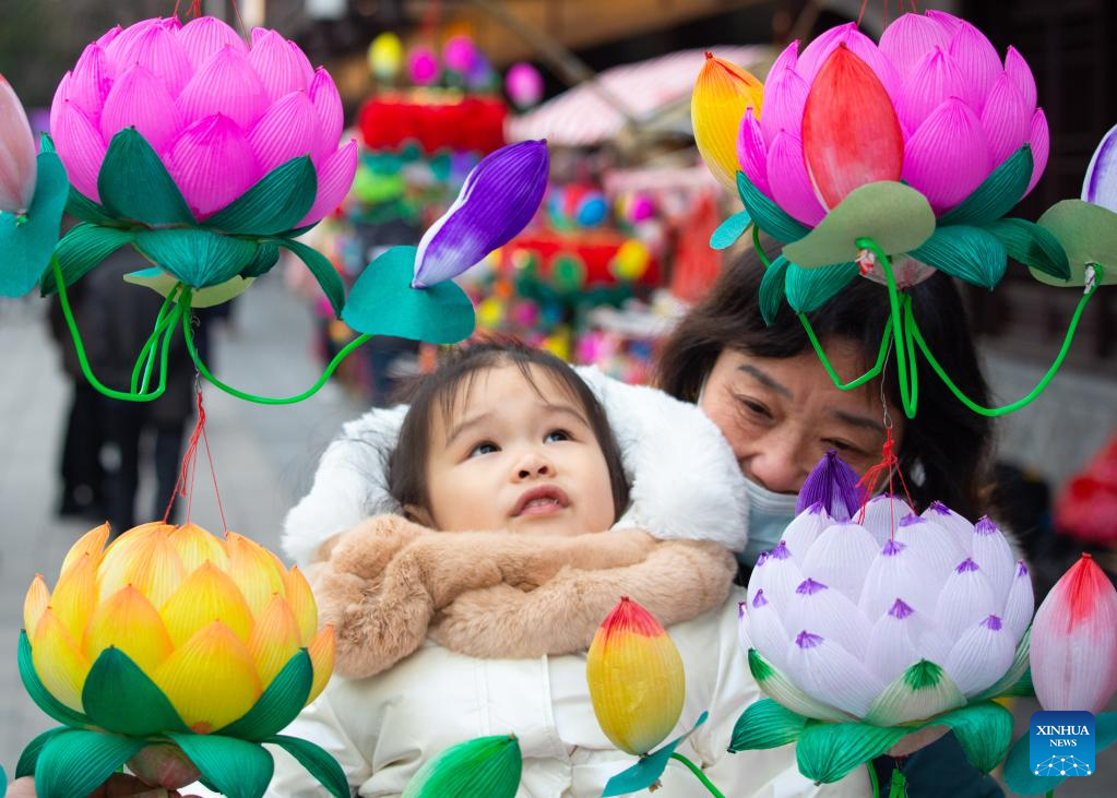 Various events held across China to celebrate upcoming Lantern Festival