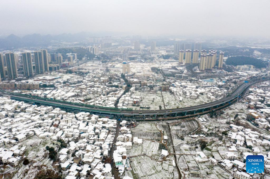 SW China's Guizhou issues yellow alert for heavy snow